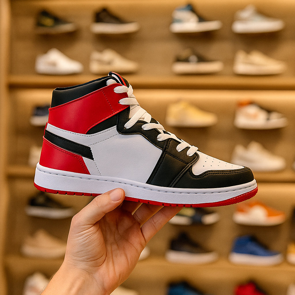 Tênis Botinha Masculino Casual Cano Alto Estiloso Basquete Skate Conforto Durável